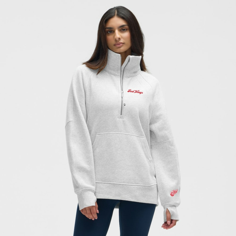 Detroit Red Wings lululemon Women's Long Scuba Oversized Half-Zip Funnel Neck Outlet