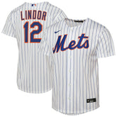 Francisco Lindor New York Mets Youth Home Replica Player Jersey - White