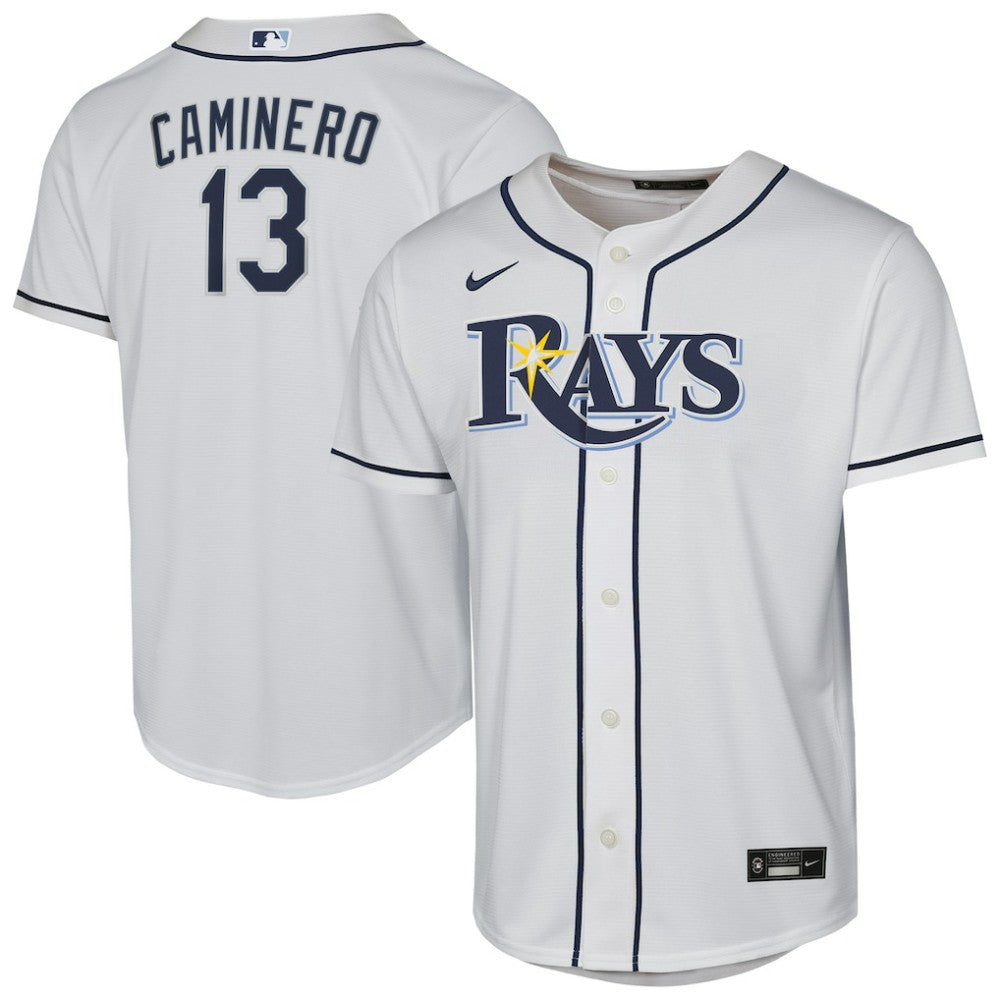 Junior Caminero Tampa Bay Rays Nike Youth Home Replica Player Jersey | MLB For sale