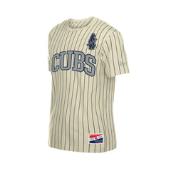 Chicago Cubs New Era Throwback Meshback Pinstripe T-Shirt | MLB Sale