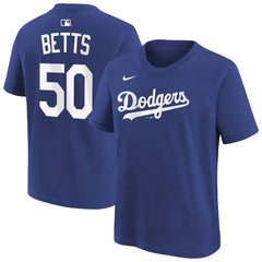 Mookie Betts Los Angeles Dodgers Nike Youth Name & Number T-Shirt | MLB On Sale