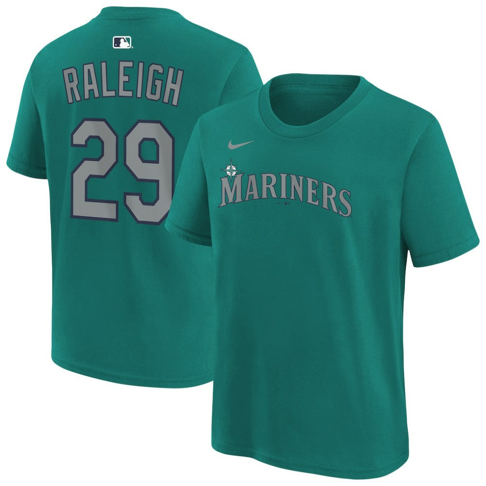Cal Raleigh Seattle Mariners Nike Youth Name & Number T-Shirt | MLB For sale