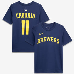 Jackson Chourio Milwaukee Brewers Nike Youth Name & Number T-Shirt | MLB US