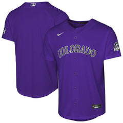 Colorado Rockies Youth Alternate 2 Stadium Jersey - Purple