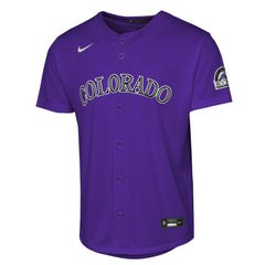 Colorado Rockies Youth Alternate 2 Stadium Jersey - Purple