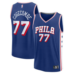 V. J. Edgecombe Philadelphia 76ers Youth 2025 NBA Draft First Round Pick Fast Break Replica Jersey For Sale