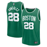 Hugo Gonzalez Boston Celtics 2025 NBA Draft First Round Pick Fast Break Replica Jersey For Sale