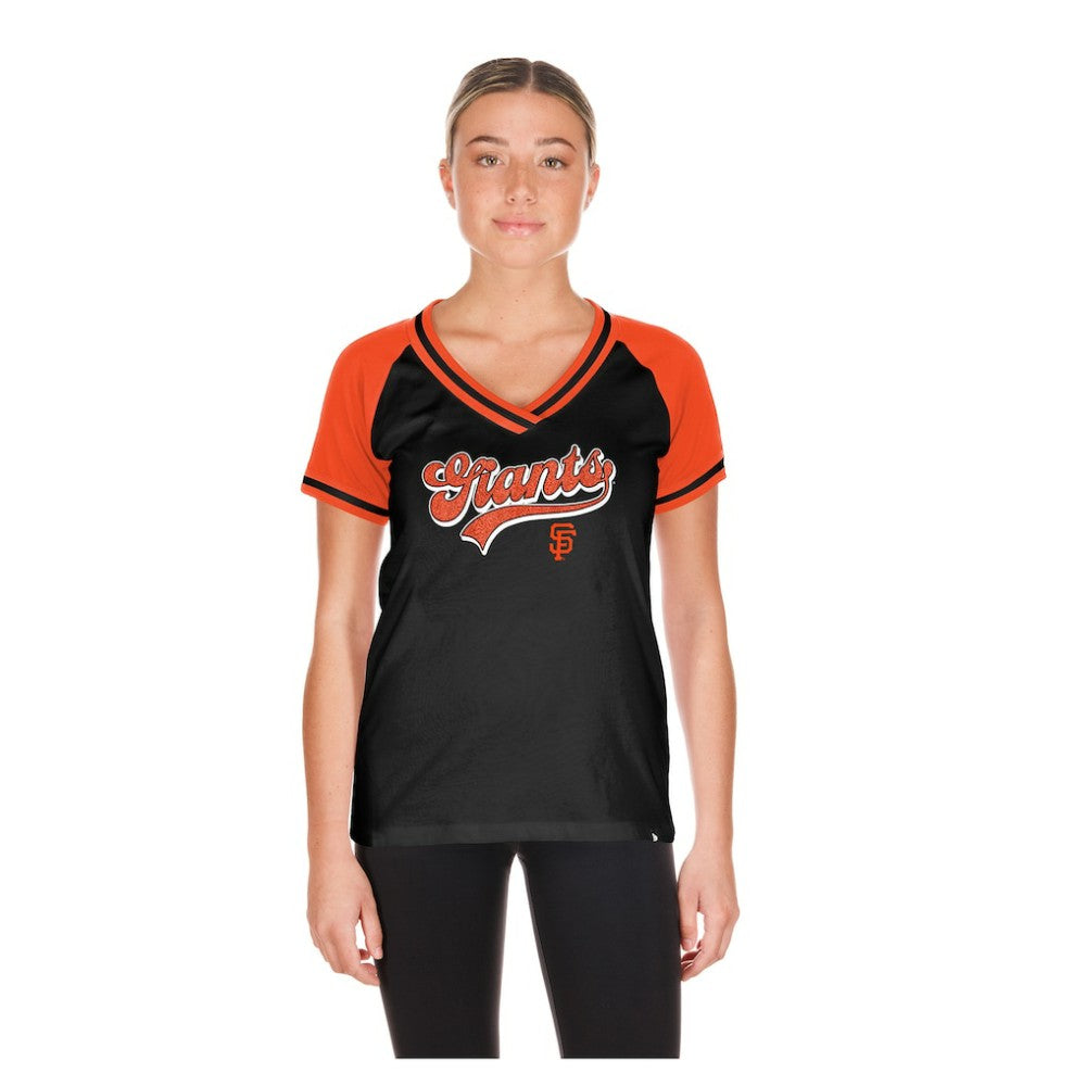 San Francisco Giants New Era Women's Gameday V-Neck T-Shirt | MLB Near me