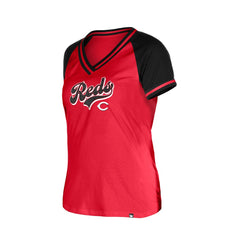 Cincinnati Reds New Era Women's Gameday V-Neck T-Shirt | MLB US