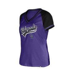 Colorado Rockies New Era Women's Gameday V-Neck T-Shirt | MLB On Sale