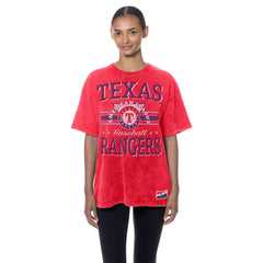 Texas Rangers New Era Women's Oversized Boyfriend T-Shirt | MLB Discount