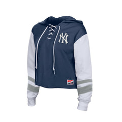 New York Yankees New Era Women's Boxy Lace-Up Hoodie | MLB Near me