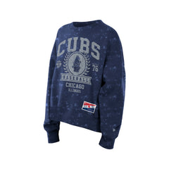 Chicago Cubs New Era Women's Throwback Oversized Boxy Sweatshirt | MLB US