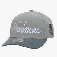 Seattle Mariners Mitchell & Ness Cooperstown Thunderstorm Head Coach Pro-Crown Adjustable Hat | MLB On Sale
