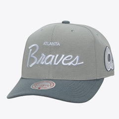 Atlanta Braves Mitchell & Ness Cooperstown Thunderstorm Head Coach Pro-Crown Adjustable Hat | MLB For sale