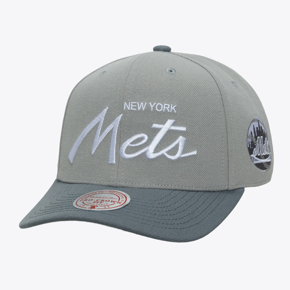 New York Mets Mitchell & Ness Thunderstorm Head Coach Pro-Crown Adjustable Hat | MLB US