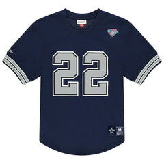Dallas Cowboys Mitchell & Ness Emmitt Smith Retired Player Name & Number Mesh T-Shirt