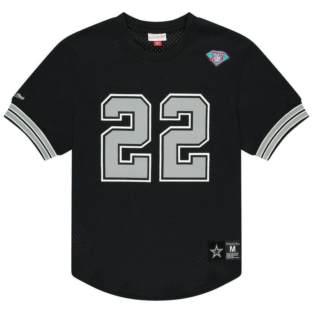 Dallas Cowboys Mitchell & Ness Emmitt Smith Retired Player Name & Number Mesh Top