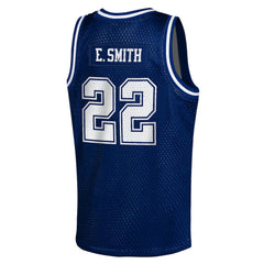 Dallas Cowboys Mitchell & Ness Emmitt Smith Youth Retired Player NFL Basketball Fashion Jersey