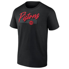 Detroit Pistons Color Block Slant Quick Strike T-Shirt sale Online