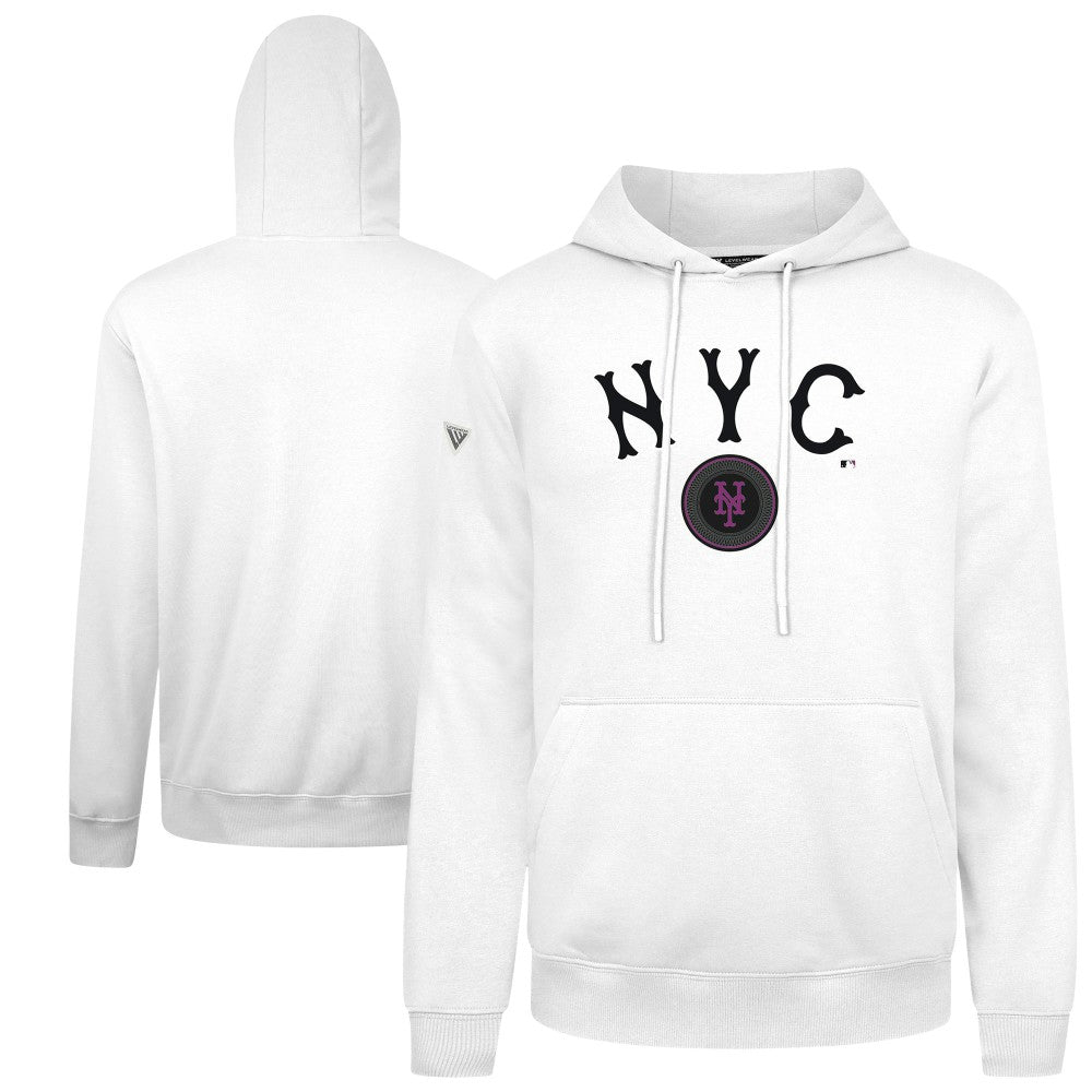 New York Mets Levelwear City Connect Podium Back Splash Pullover Hoodie | MLB On Sale