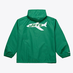 New York Jets Mitchell & Ness Coaches Full-Snap Hooded Windbreaker Jacket