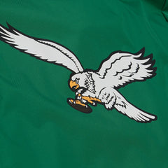 Philadelphia Eagles Mitchell & Ness Coaches Full-Snap Hooded Windbreaker Jacket