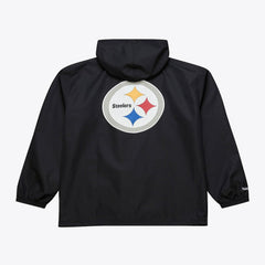 Pittsburgh Steelers Mitchell & Ness Coaches Full-Snap Hooded Windbreaker Jacket