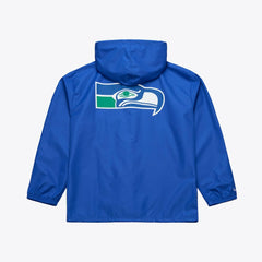 Seattle Seahawks Mitchell & Ness Coaches Full-Snap Hooded Windbreaker Jacket