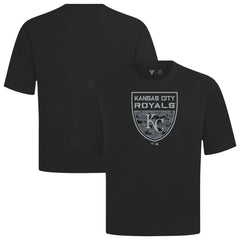Kansas City Royals Levelwear Oversized Luxe Signature Knit Buckler T-Shirt | MLB Discount