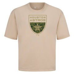 Houston Astros Levelwear Oversized Luxe Signature Knit Buckler T-Shirt | MLB Sale