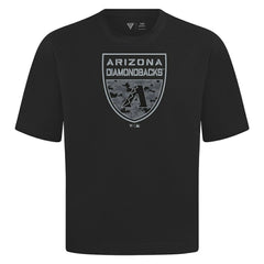 Arizona Diamondbacks Levelwear Oversized Luxe Signature Knit Buckler T-Shirt | MLB On Sale