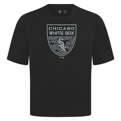 Chicago White Sox Levelwear Oversized Luxe Signature Knit Buckler T-Shirt | MLB Online