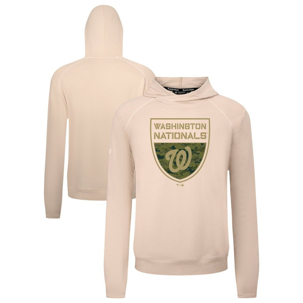 Washington Nationals Levelwear Mandate Buckler Tri-Blend Pullover Hoodie | MLB For sale