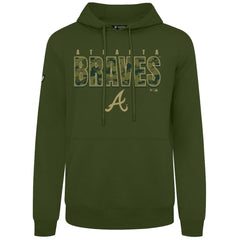 Atlanta Braves Levelwear Podium Protect Pullover Hoodie | MLB Discount