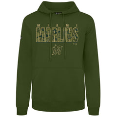 Miami Marlins Levelwear Podium Protect Pullover Hoodie | MLB Near me