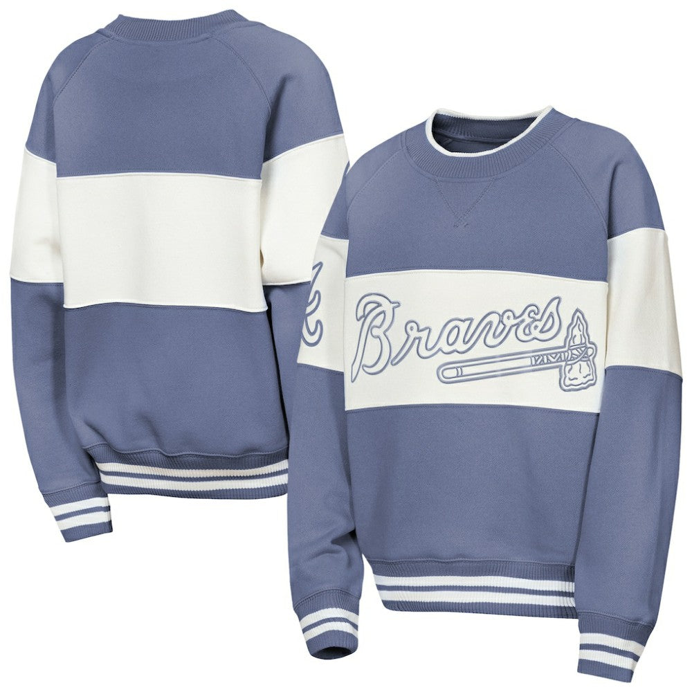 Atlanta Braves Outerstuff Youth Ultimate Pastels On Base Sweatshirt | MLB Discount