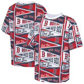 Boston Red Sox Outerstuff Youth All-Over Pennant T-Shirt | MLB New
