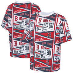 Boston Red Sox Outerstuff Youth All-Over Pennant T-Shirt | MLB New