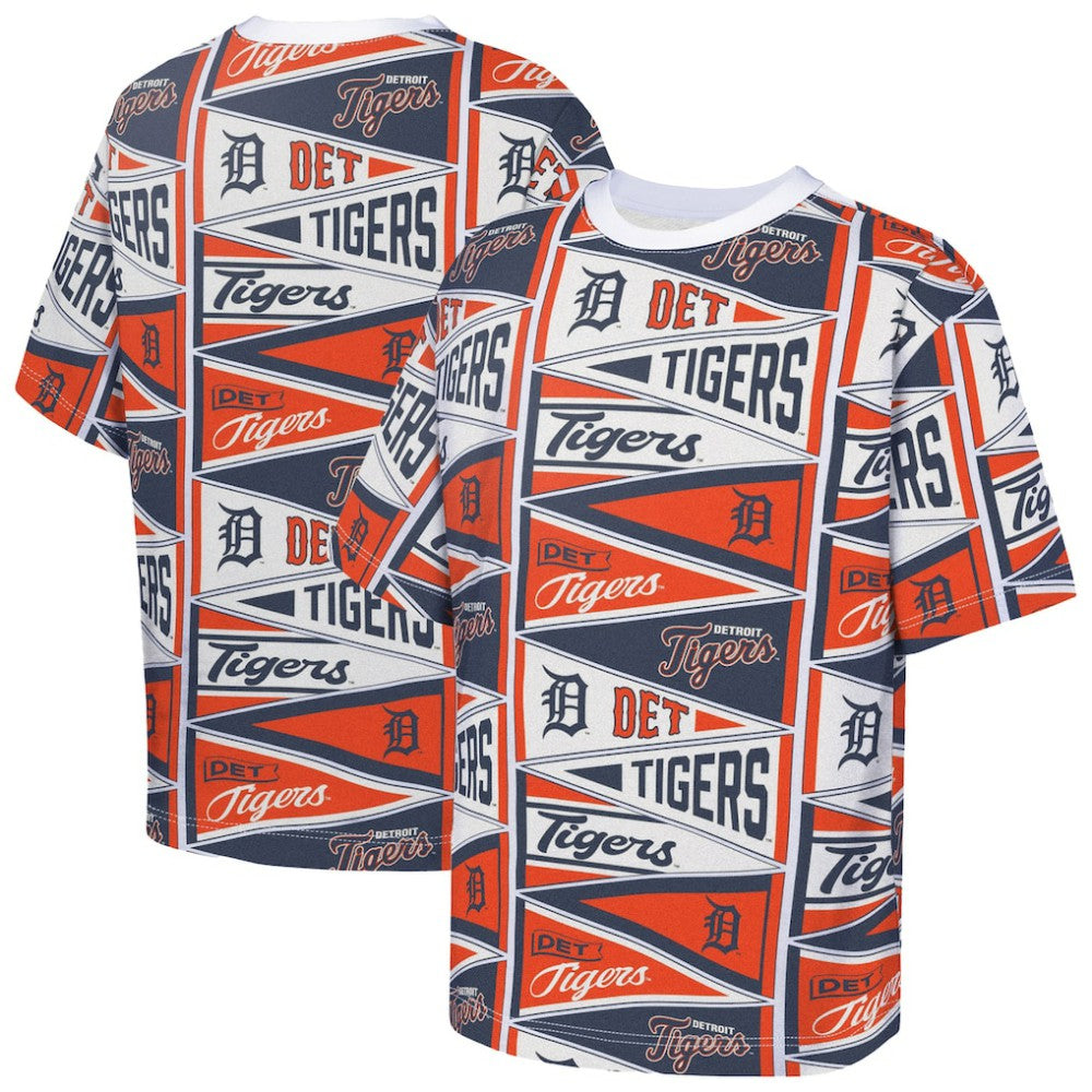 Detroit Tigers Outerstuff Youth All-Over Pennant T-Shirt | MLB For sale