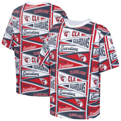 Cleveland Guardians Outerstuff Youth All-Over Pennant T-Shirt | MLB On Sale