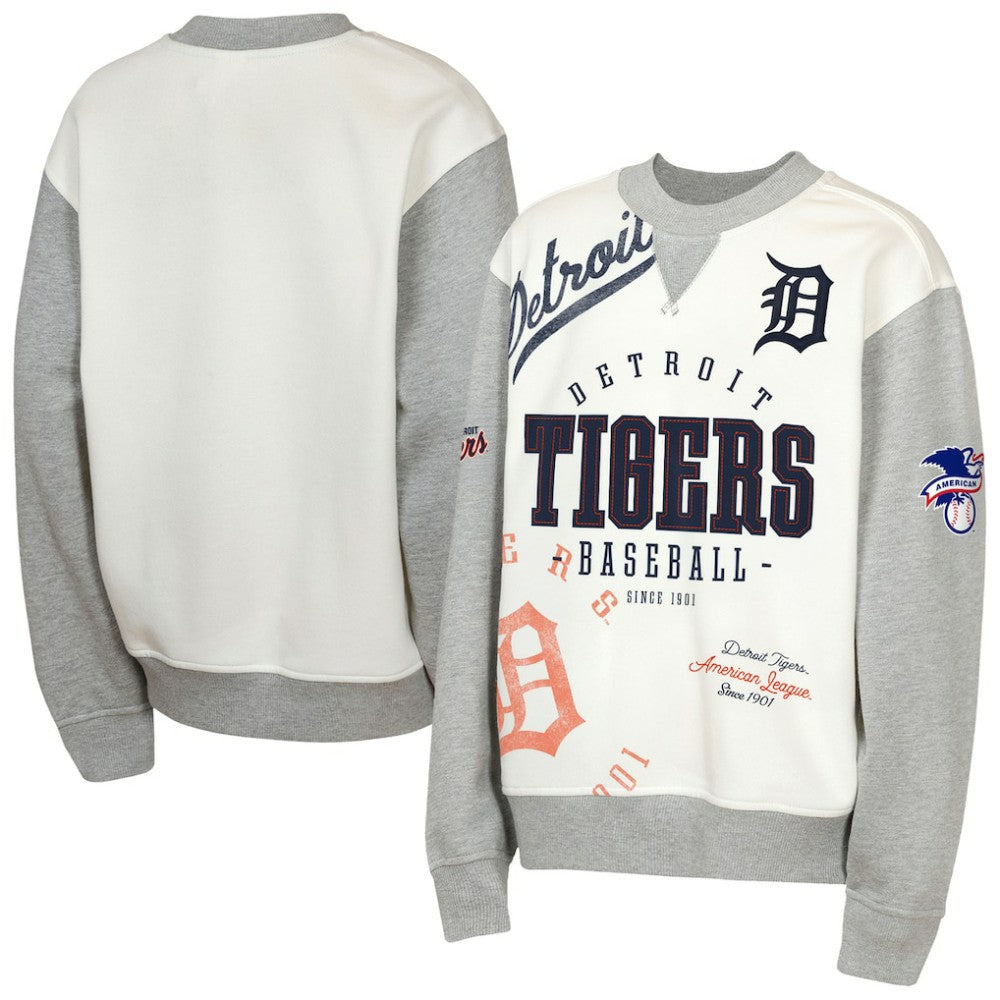 Detroit Tigers Outerstuff Youth Big League Power Hit Fleece Sweatshirt | MLB Outlet