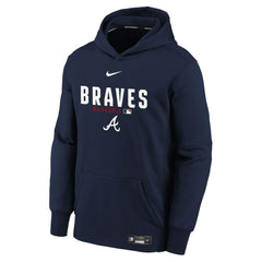 Atlanta Braves Nike Youth Authentic Collection Therma-FIT Hoodie | MLB On Sale