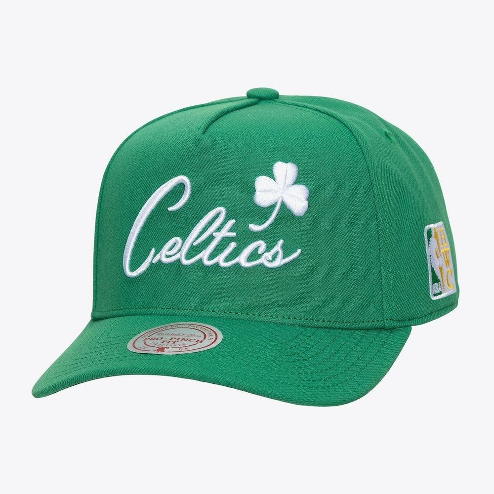 Boston Celtics Legendary Home Pro Pinch Snapback Hat For Sale