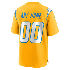 Los Angeles Chargers Nike Alternate Charger Power Game Custom Jersey