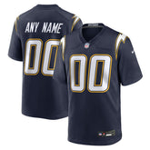 Los Angeles Chargers Alternate Super Chargers Game Custom Jersey - Navy