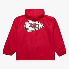 Kansas City Chiefs Mitchell & Ness Coaches Full-Snap Hooded Windbreaker Jacket