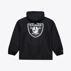 Las Vegas Raiders Mitchell & Ness Coaches Full-Snap Hooded Windbreaker Jacket