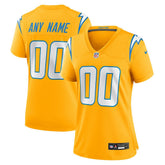 Los Angeles Chargers Nike Women's Alternate Charger Power Game Custom Jersey