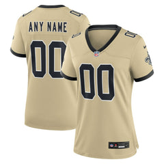 New Orleans Saints Nike Women's Gameday Golds Alternate Custom Game Jersey